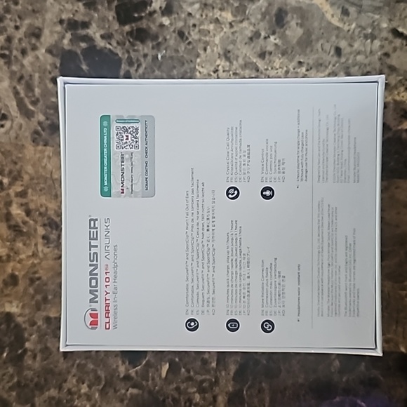 Brand new sealed Monster Clarity 101 plus airlinks wireless in ear headphones - Picture 2 of 4